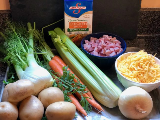 Ham and Cheese Potato Soup Ingredients