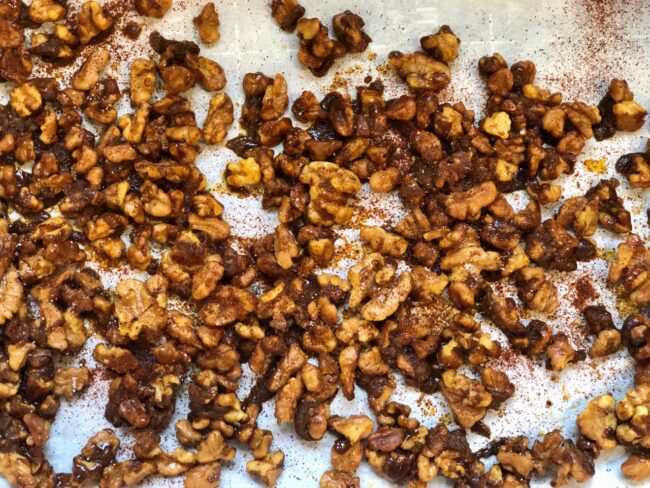 Hatch Chile Candied Walnuts Ready