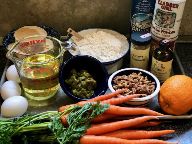 Hatch Chile Carrot Cake Ingredients