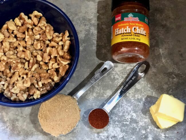 Hatch Chile Candied Walnuts Ingredients