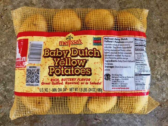 bag of Baby Dutch Yellow Potatoes