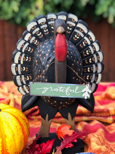 Fall turkey decoration