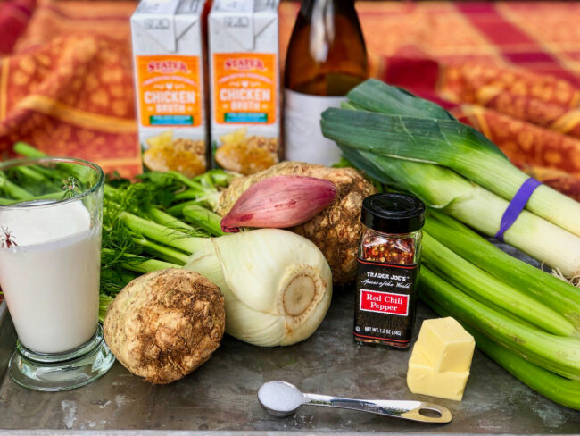 cream of celery root soup ingredients