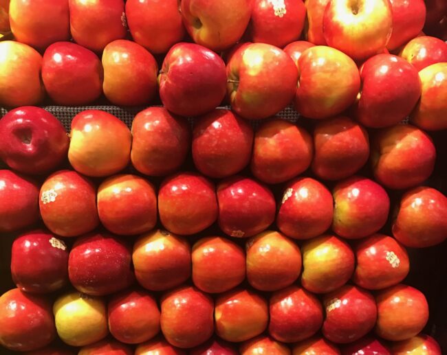 Autumn Glory Apples on display