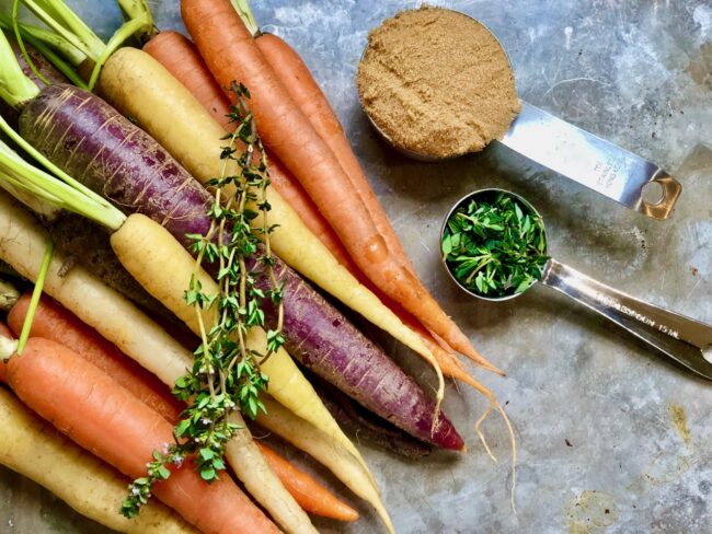 Mary’s Roasted Carrots with Thyme and Brown Sugar Recipe