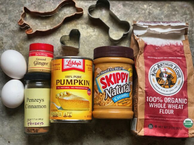 Peanut Butter & Pumpkin Dog Biscuit Ingredients