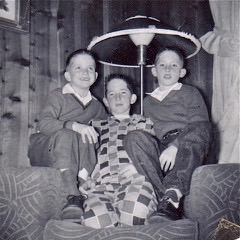 black and white photo of children