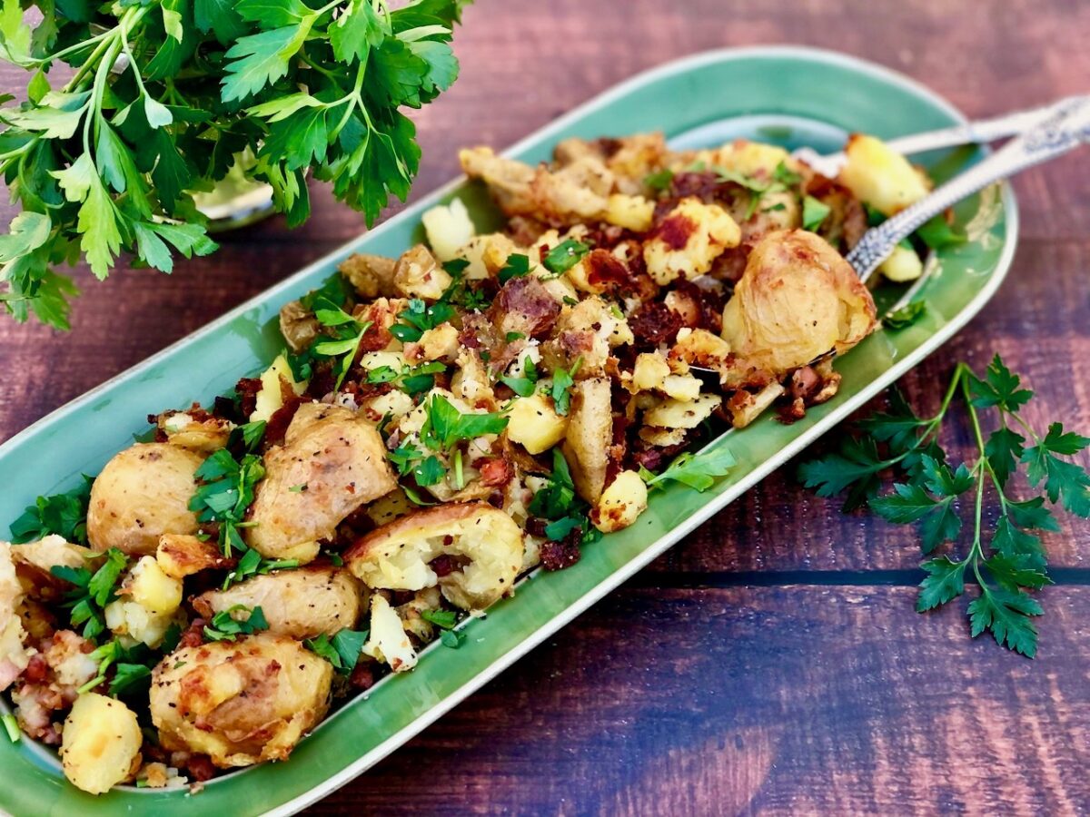 Barefoot Contessa’s Crispy English Potatoes with Pancetta