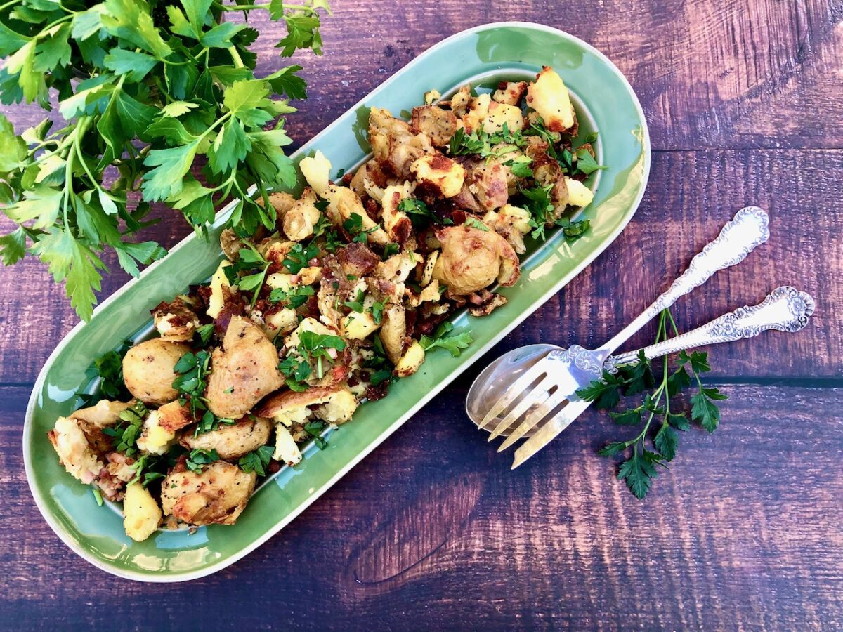 Barefoot Contessa’s Crispy English Potatoes with Pancetta